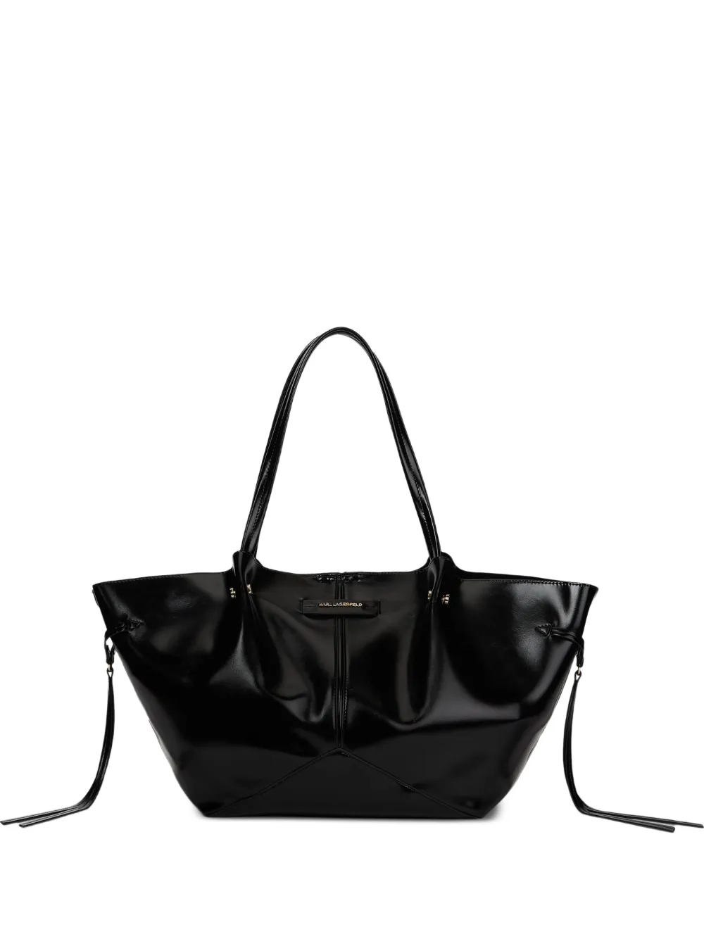 Karl Lagerfeld Mittelgroßer K/Pierced Tote Bag - Schwarz