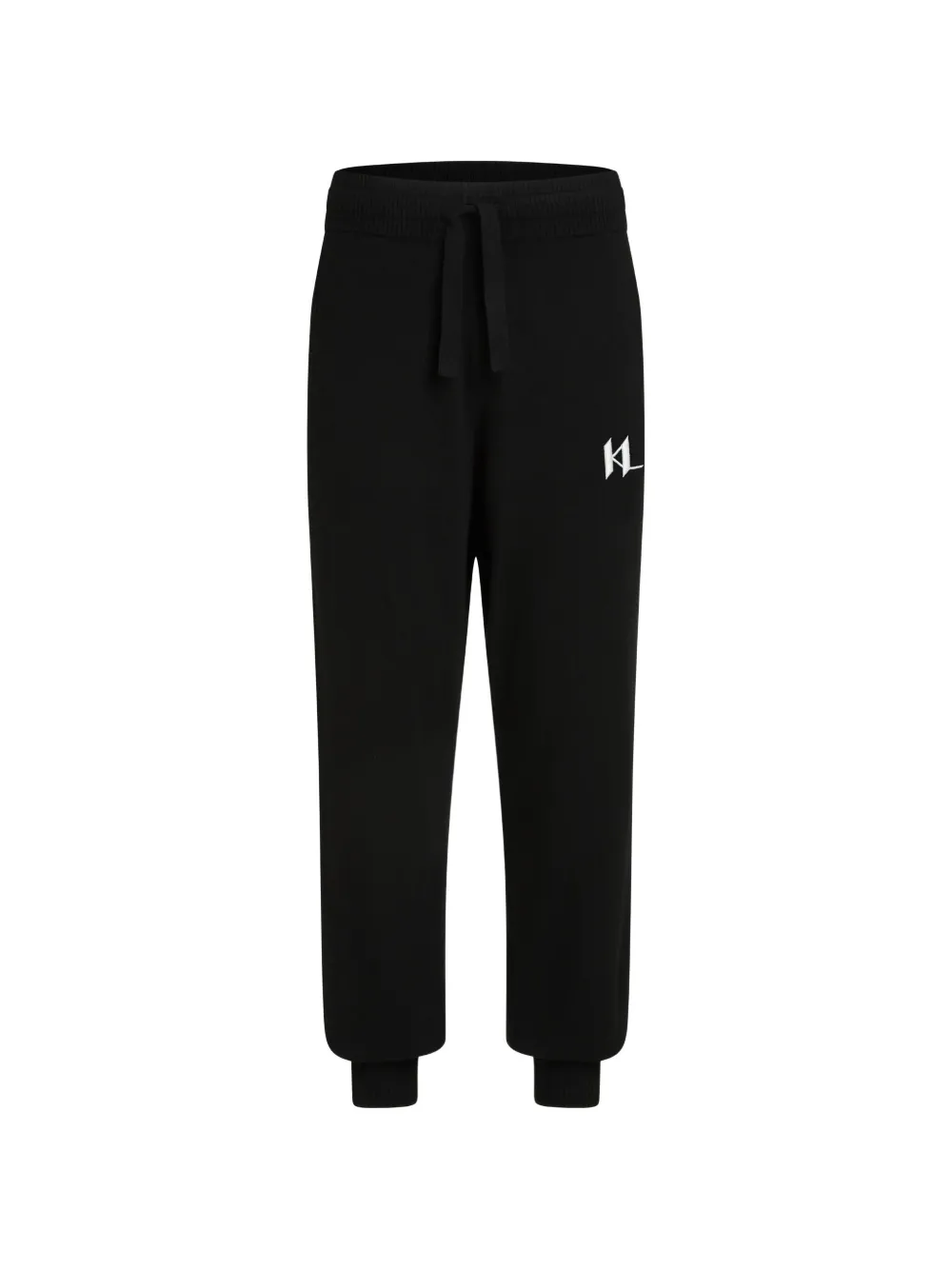 Karl Lagerfeld pantalon de jogging à lien de resserrage - Noir Karl Lagerfeld pantalon de jogging à lien de resserrage - Noir