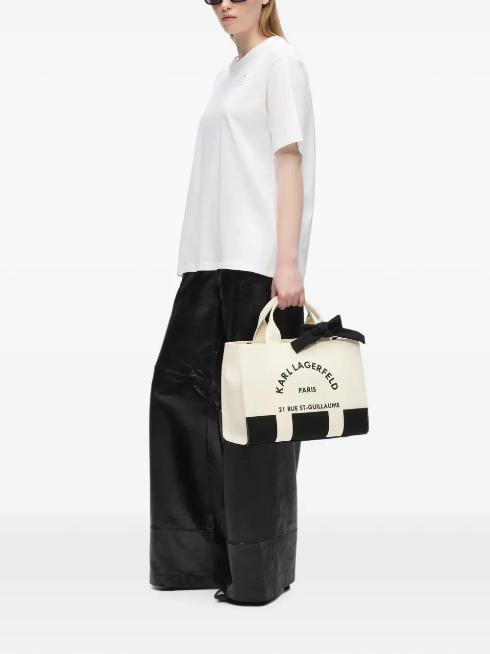Karl Lagerfeld Medium Rue St-Guillaume vierkante shopper Wit