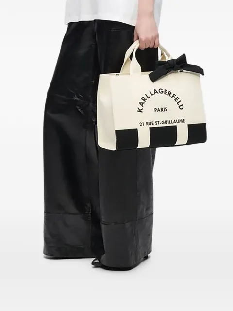 Karl Lagerfeld Bolsa tote Rue St-Guillaume média quadrada