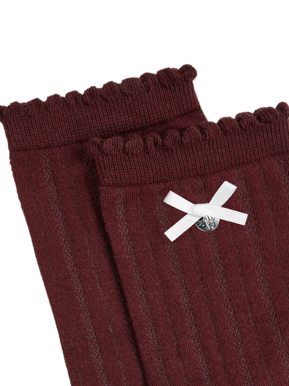 Karl Lagerfeld Twee paar Autograph pointelle sokken Rood