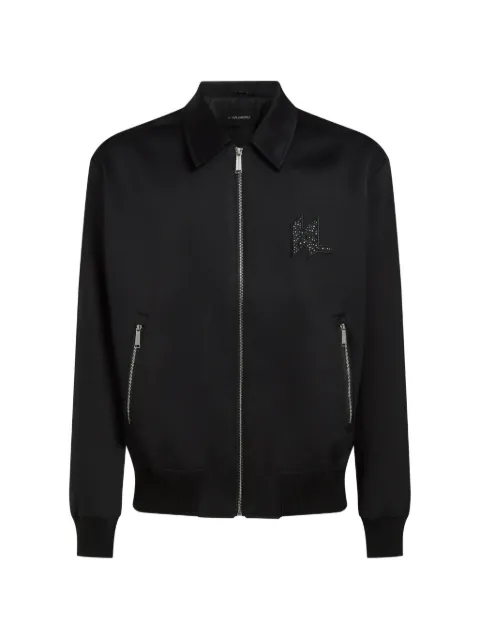 Karl Lagerfeld chamarra bomber con monograma