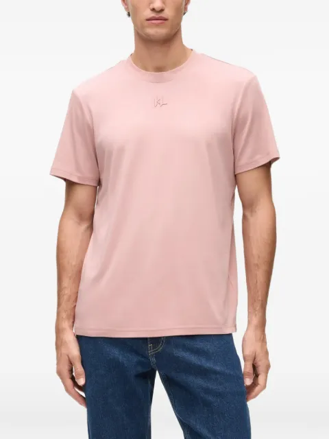 Karl Lagerfeld playera con monograma bordado