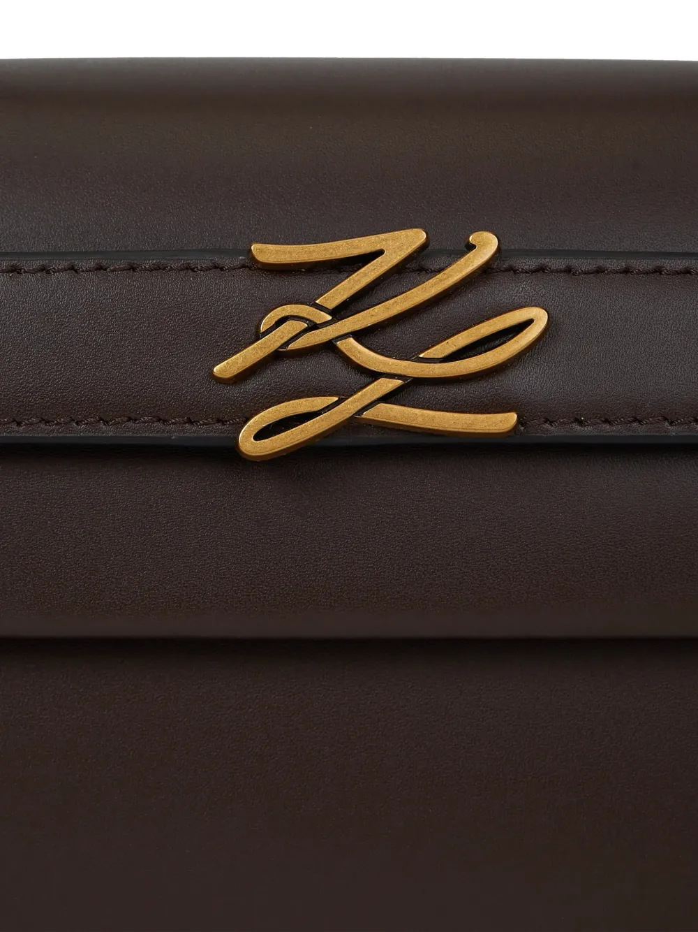 Karl Lagerfeld Kleine K Autograph tas met handvat Bruin