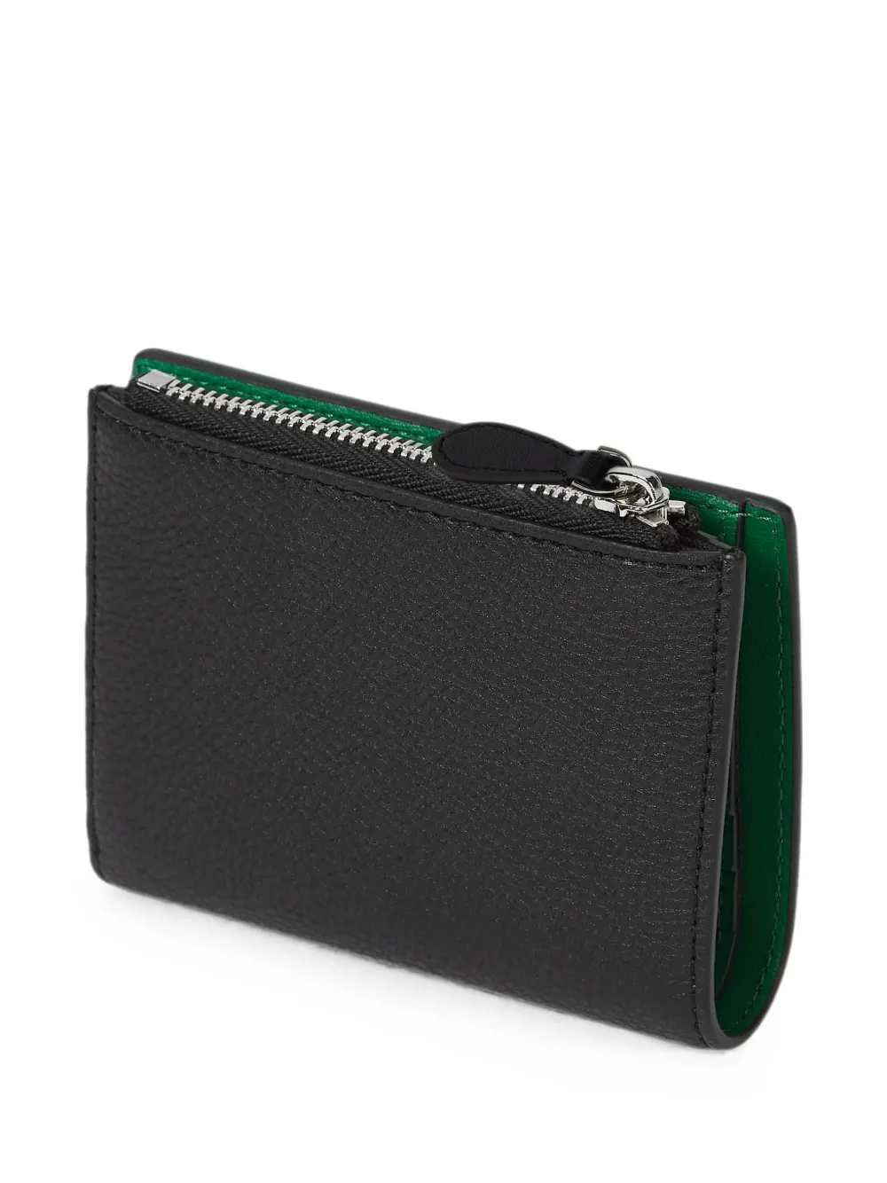 Karl Lagerfeld small Ikon pebble bi-fold wallet - Nero