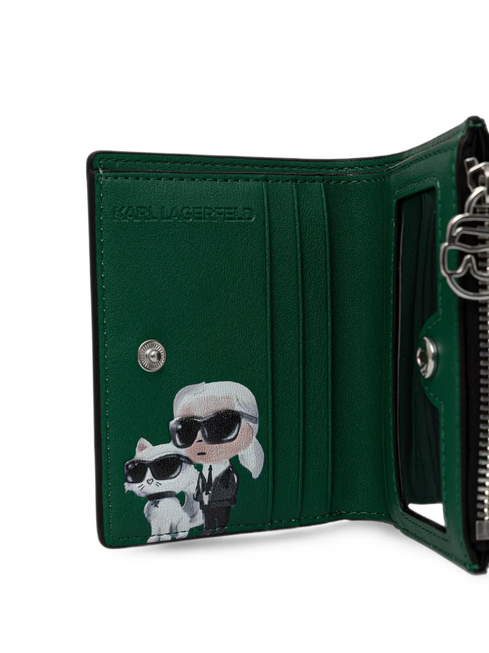 Karl Lagerfeld Kleine Ikon portemonnee Zwart