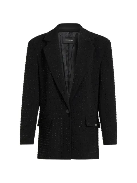 Karl Lagerfeld blazer de vestir con strass