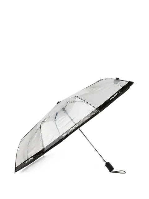 Karl Lagerfeld small logo transparent umbrella