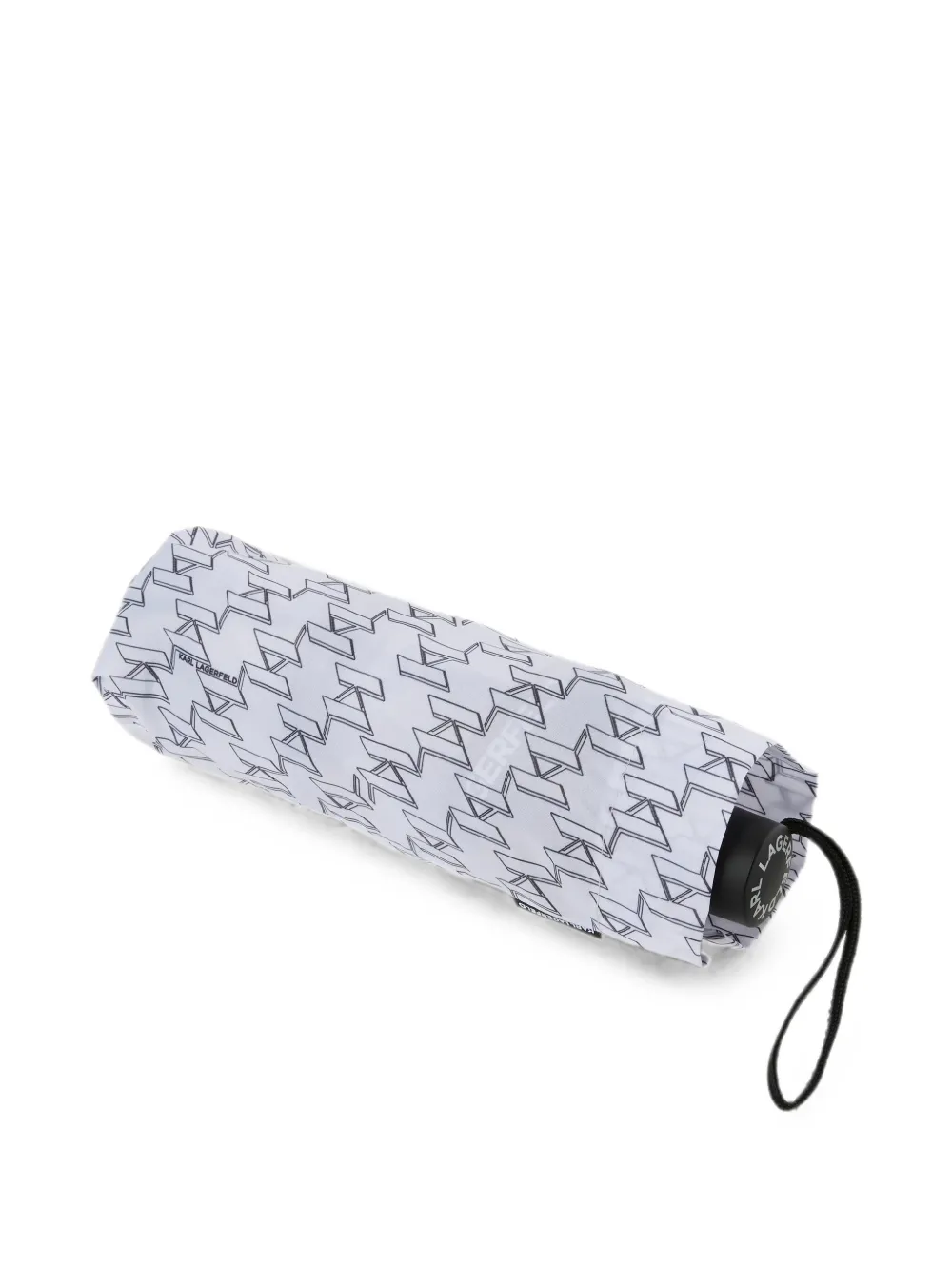 Karl Lagerfeld small logo transparent umbrella Wit