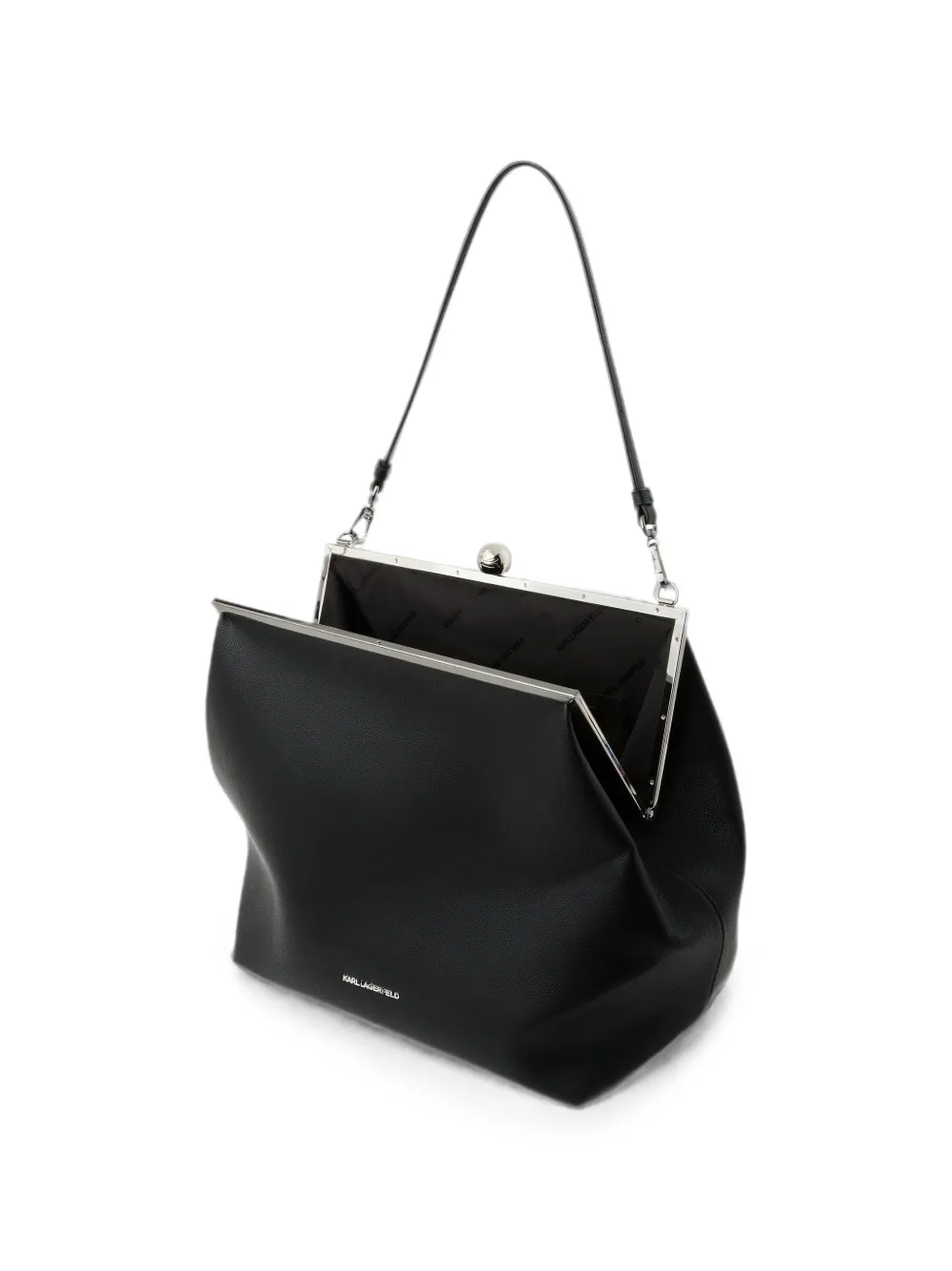 Karl Lagerfeld Extra grote K Essential clutch Zwart