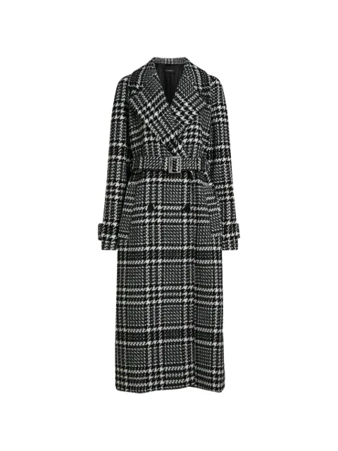 Karl Lagerfeld abrigo largo con motivo pied de poule