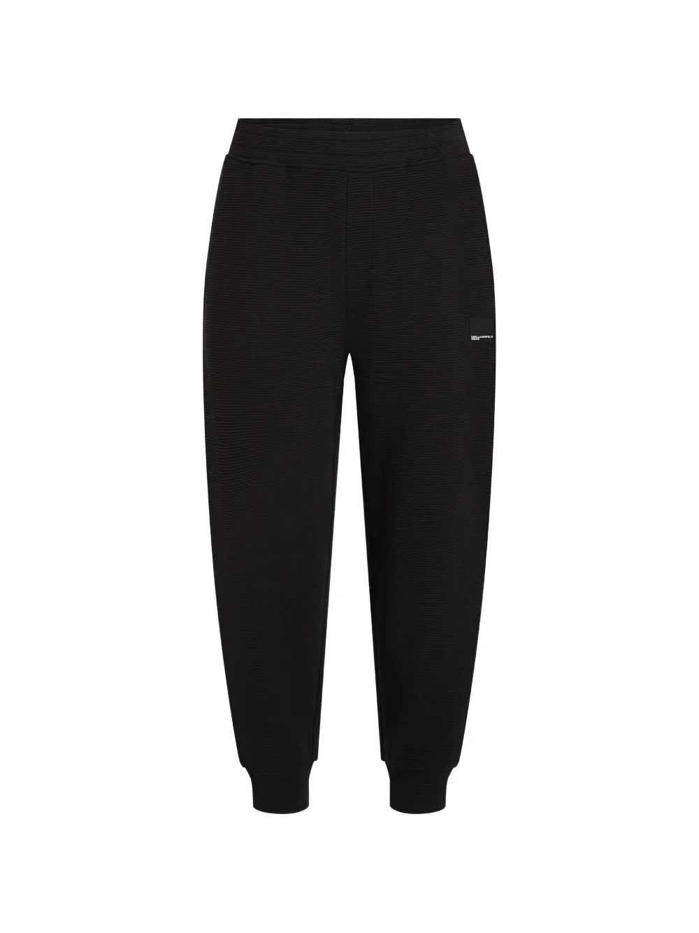 Karl Lagerfeld Jeans waffle-knit track pants - Nero