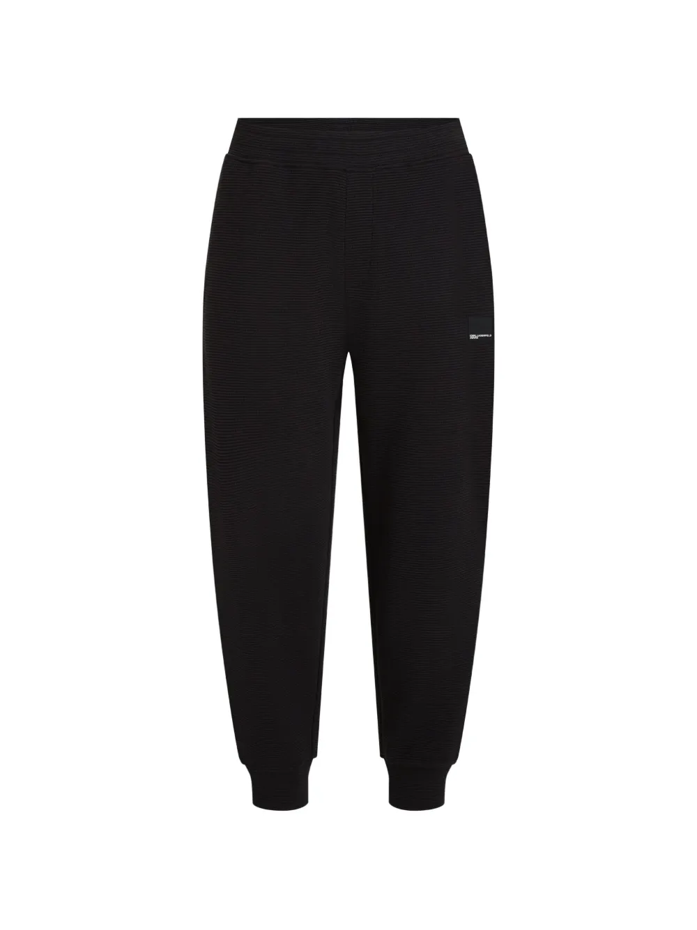 Karl Lagerfeld Jeans waffle-knit track pants - Nero