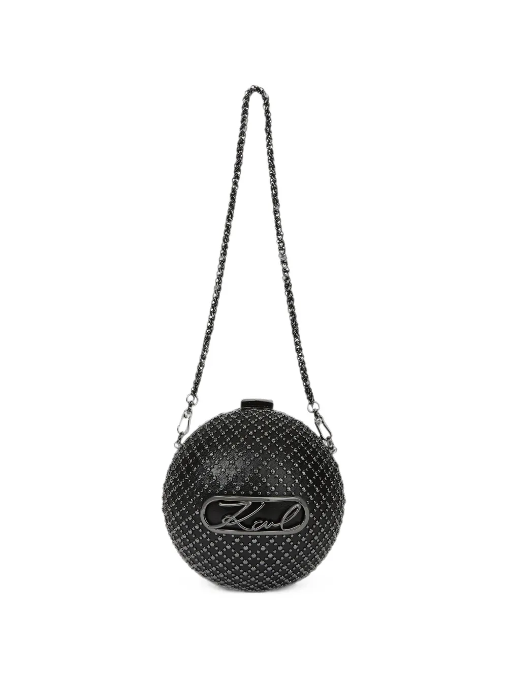 Karl Lagerfeld mini K/Signature curved sphere bag - Nero