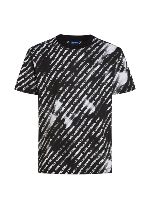 Karl Lagerfeld Jeans all-over ombré logo T-shirt