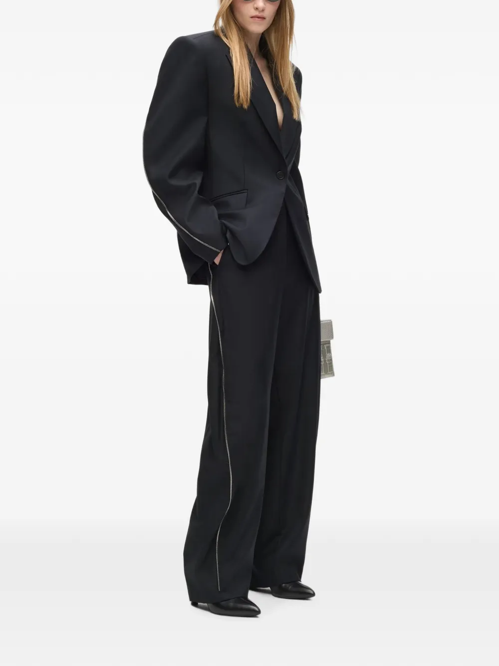 Karl Lagerfeld Broek met barrelpijpen Zwart