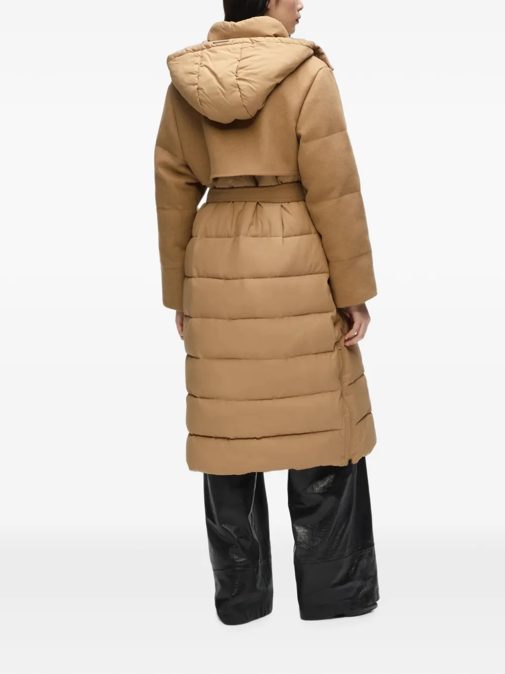 Karl Lagerfeld Donsjack met ceintuur Beige