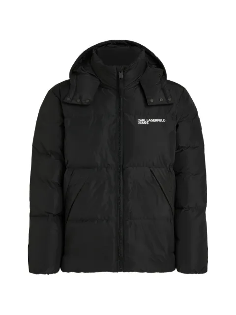Karl Lagerfeld Jeans hooded puffer jacket