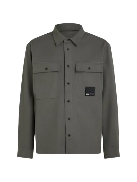 Karl Lagerfeld Jeans camisa con parche del logo