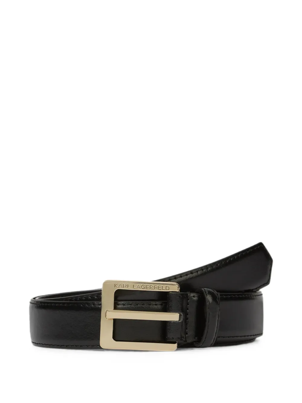 Karl Lagerfeld classic leather belt - Schwarz