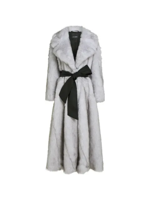 Karl Lagerfeld manteau long Karl Studio en fourrure artificielle