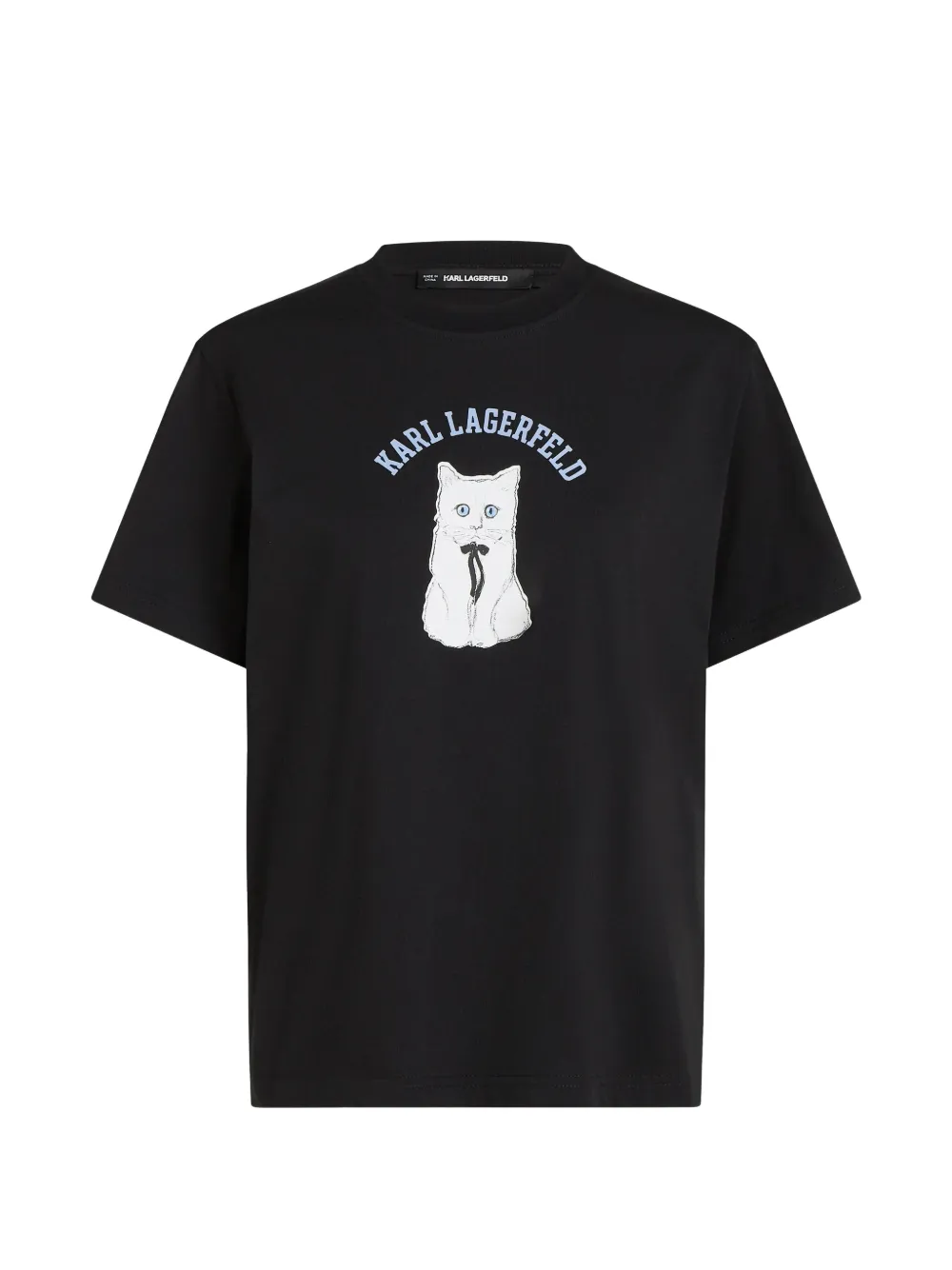 Karl Lagerfeld Ikon Choupette T-Shirt - Schwarz