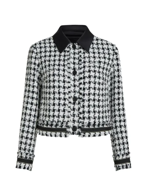 Karl Lagerfeld houndstooth bouclé jacket