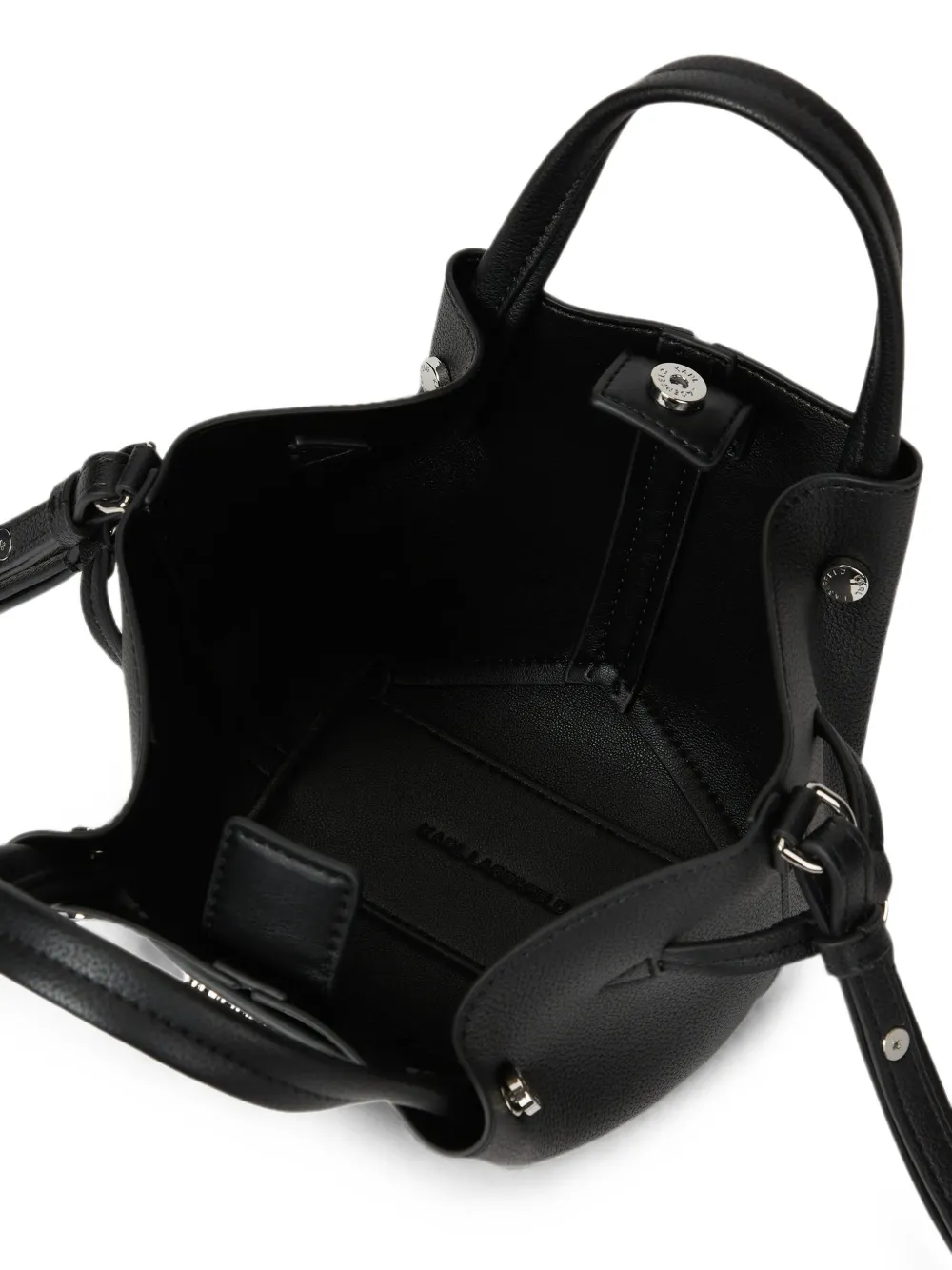 Karl Lagerfeld K Pierced mini-shopper Zwart