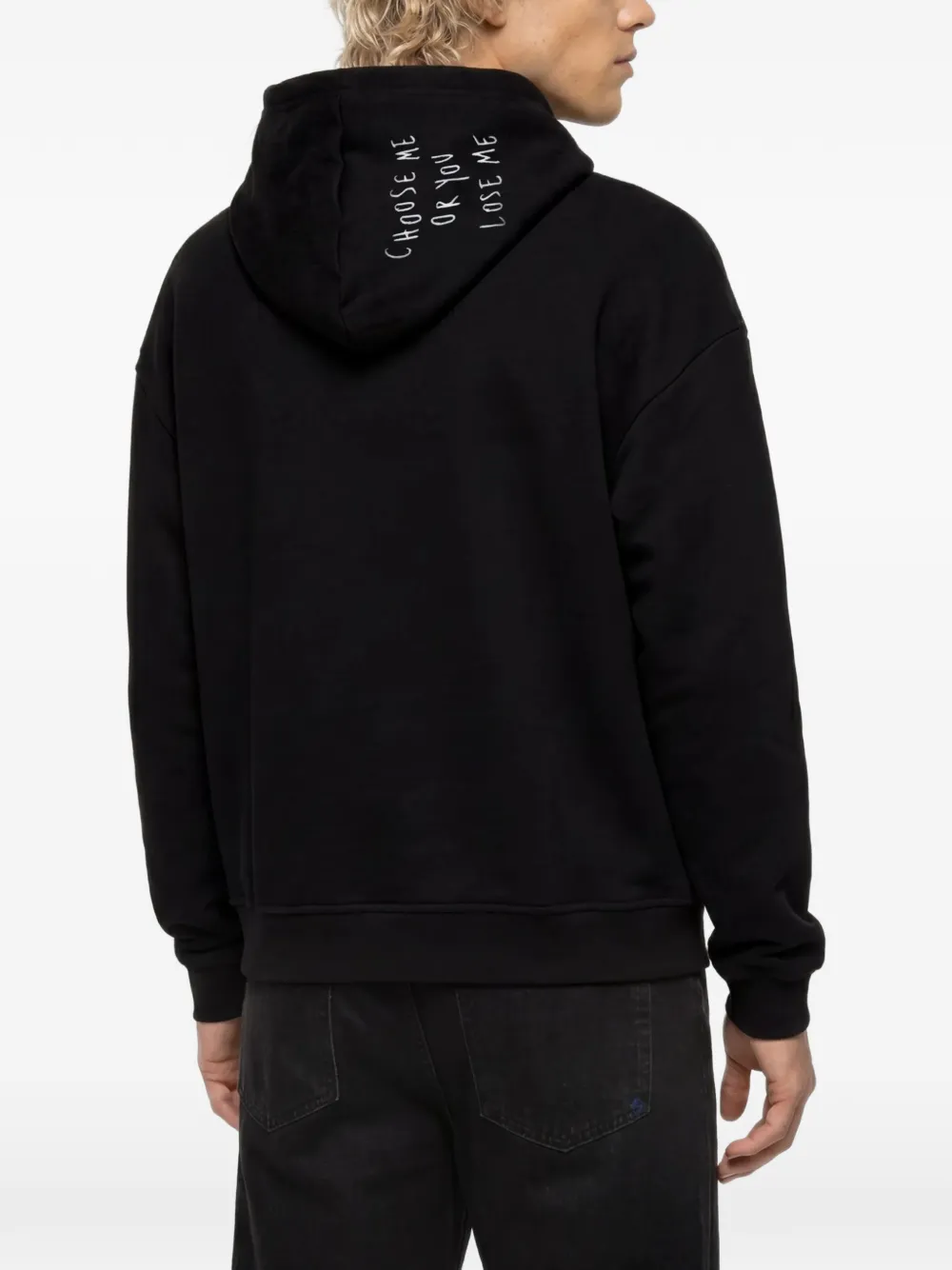 Karl Lagerfeld Jeans x Pietro Terzini boxy hoodie Zwart