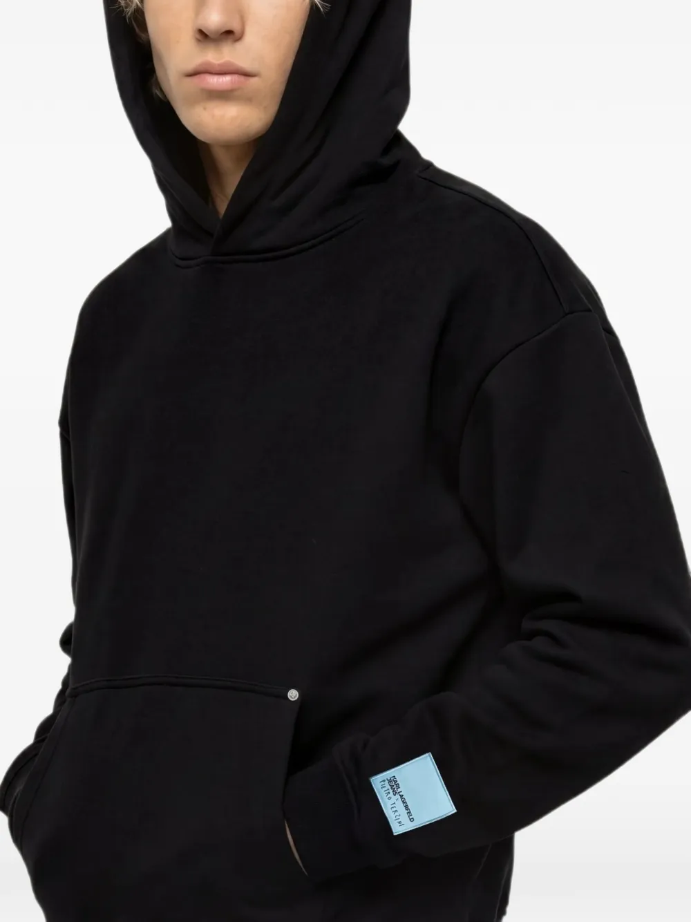 Karl Lagerfeld Jeans x Pietro Terzini boxy hoodie Zwart