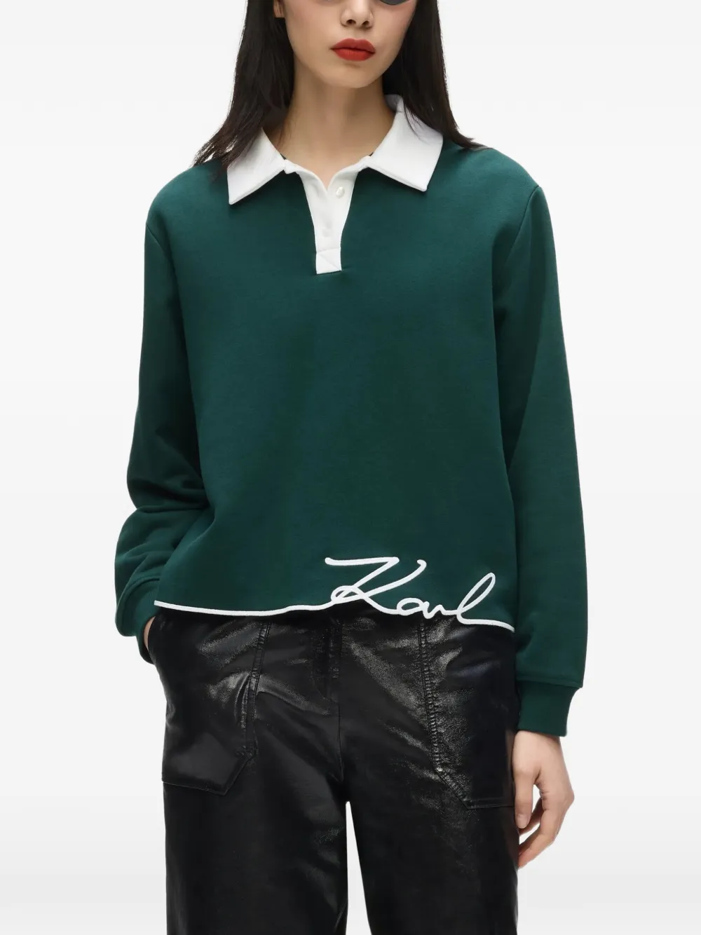 Karl Lagerfeld Kenmerkende polotrui Groen
