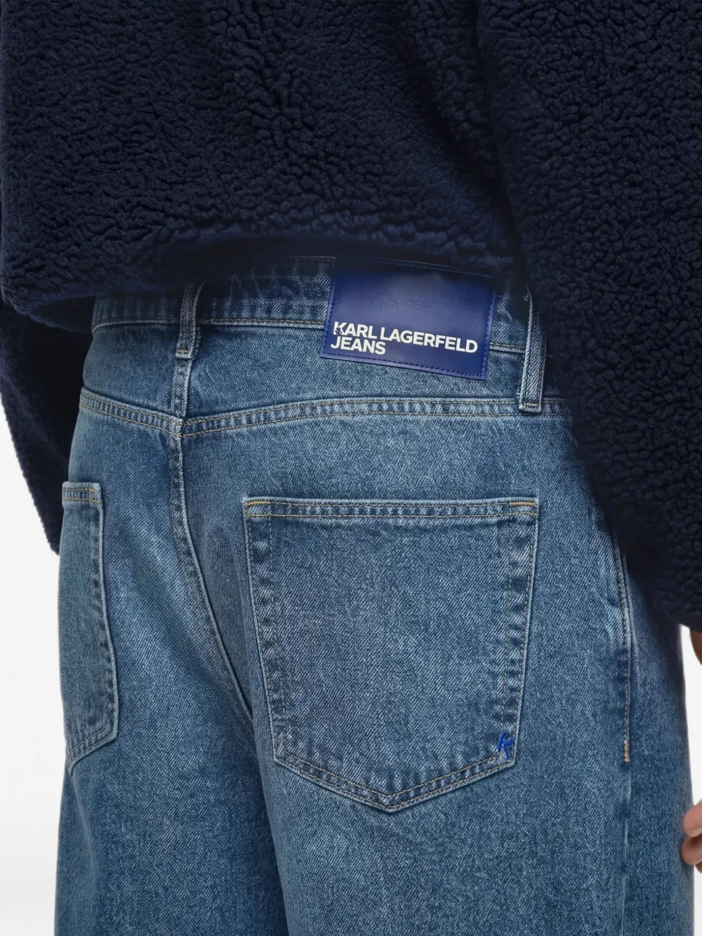 Karl Lagerfeld Jeans Barrel jeans Blauw