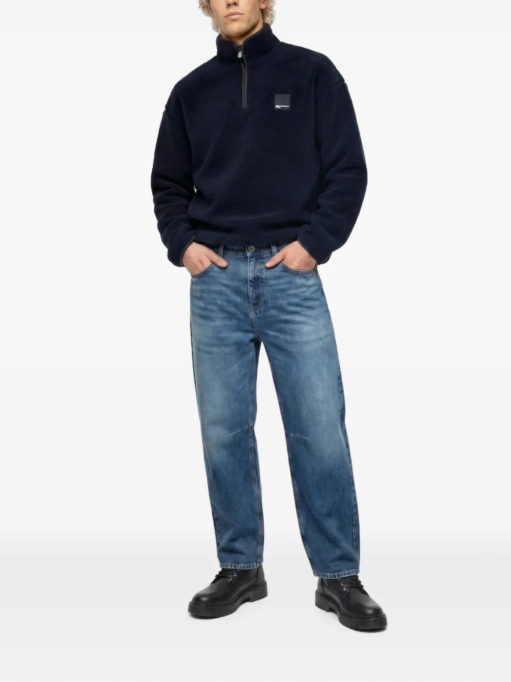 Karl Lagerfeld Jeans Barrel jeans Blauw