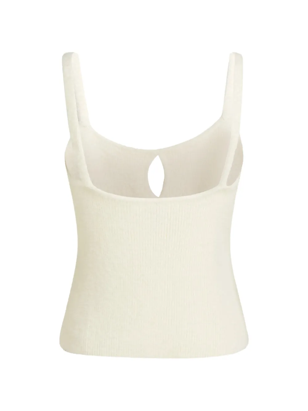 Karl Lagerfeld fluffy loungewear tank top Beige