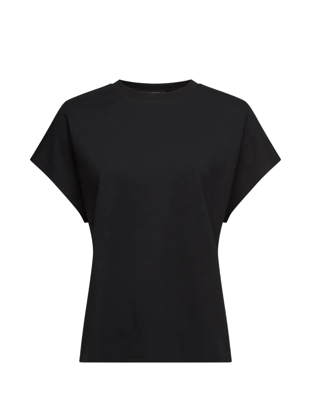 Karl Lagerfeld T-Shirt mit angeschnittenen Ärmeln - Schwarz