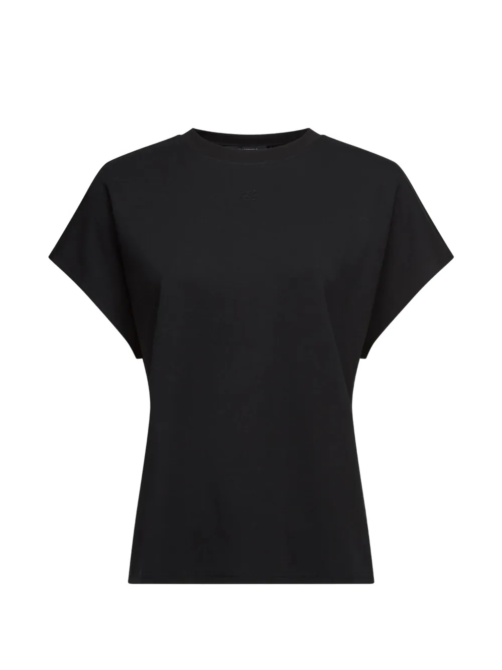Karl Lagerfeld T-shirt con maniche ad aletta - Nero