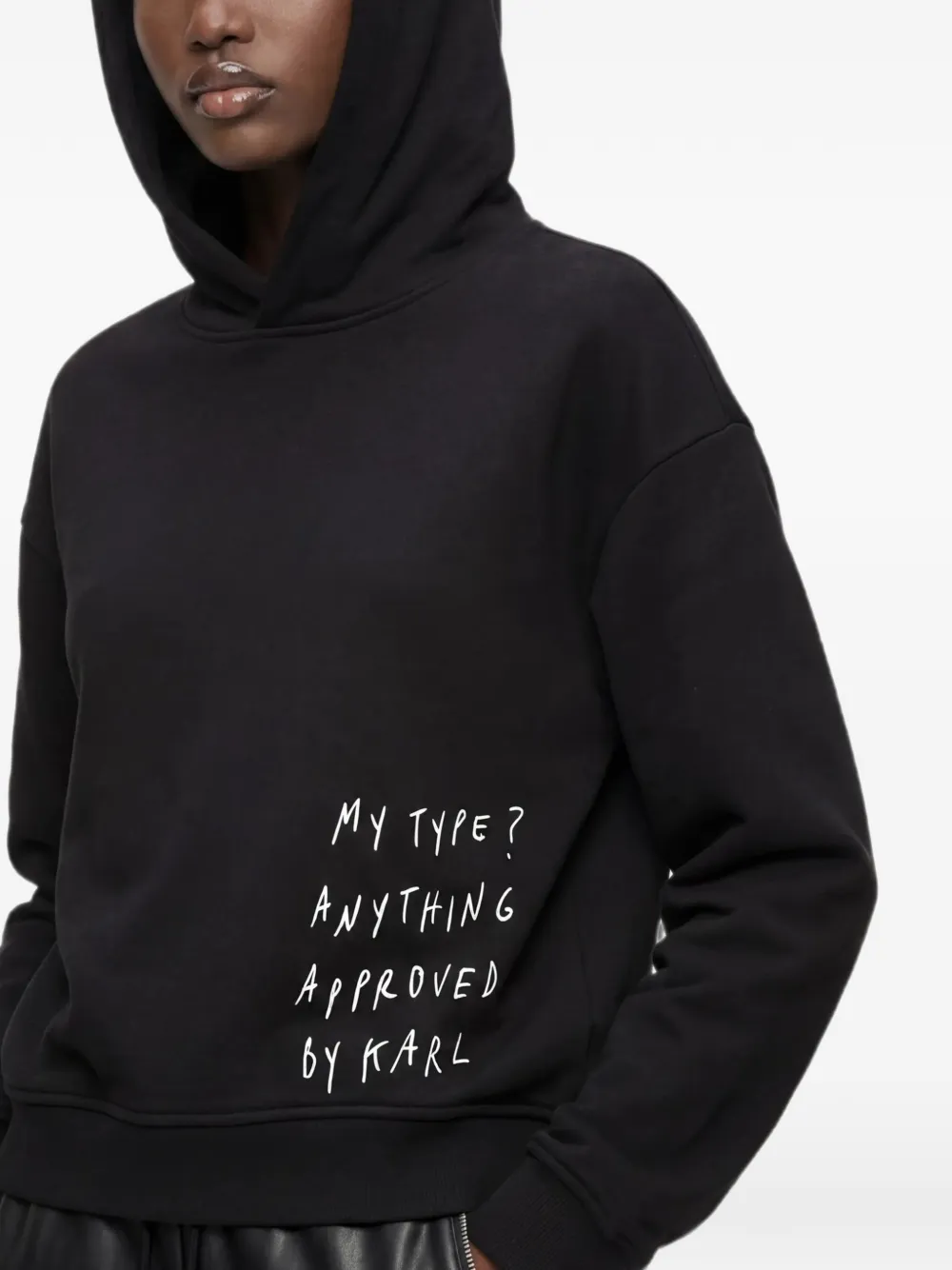 Karl Lagerfeld Jeans x Pietro Terzini boxy hoodie Zwart
