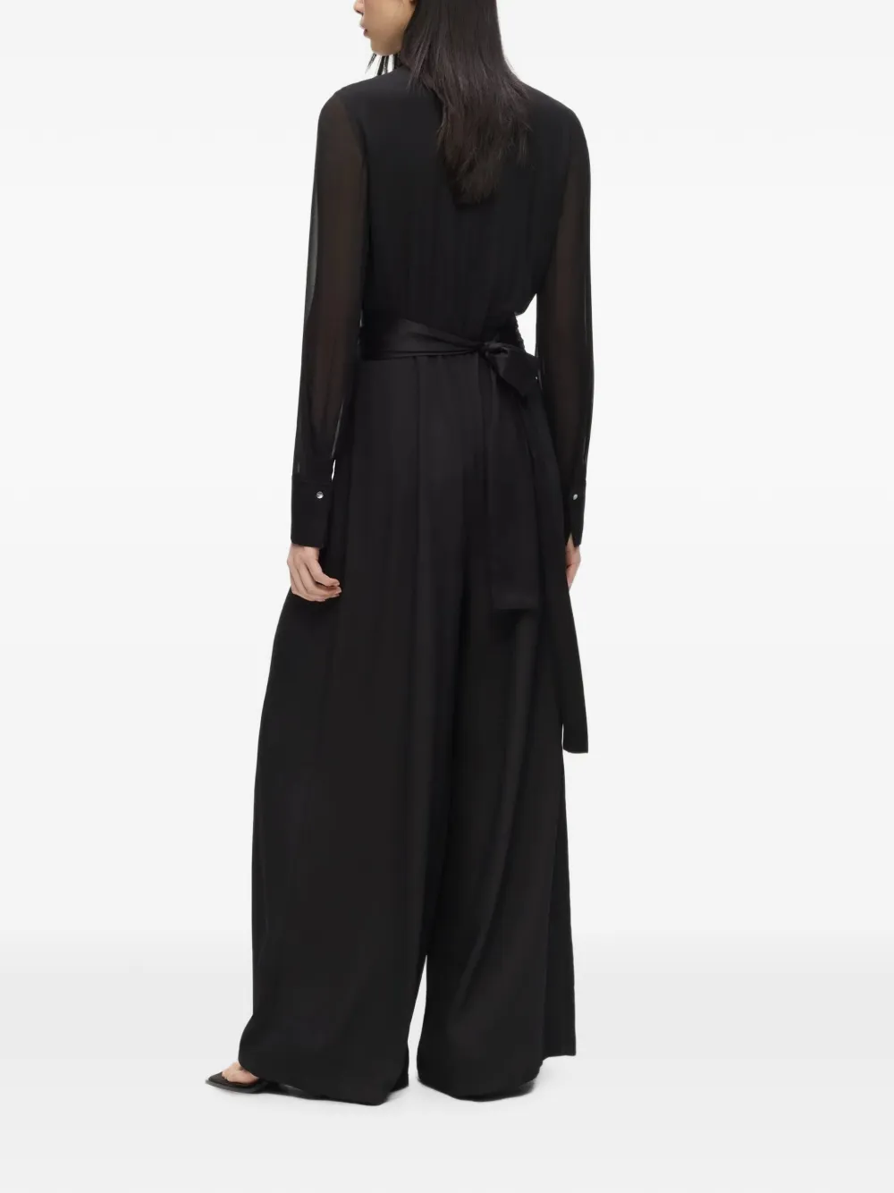 Karl Lagerfeld Geplooid jumpsuit Zwart