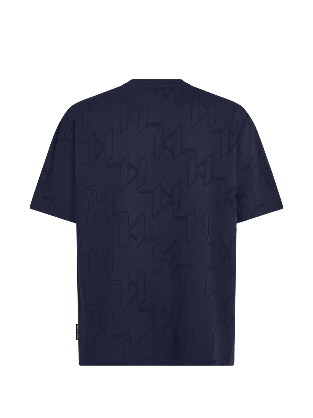 Karl Lagerfeld T-shirt met monogram Blauw