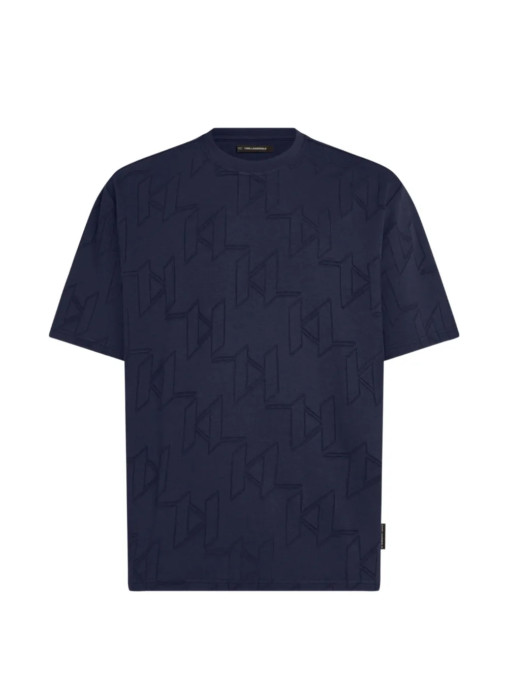 Karl Lagerfeld T-Shirt mit Logo-Print - Blau