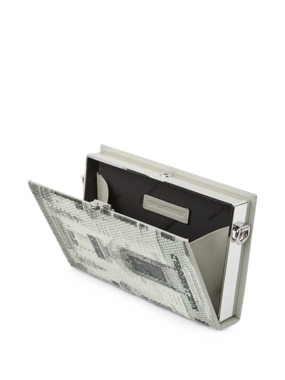 Karl Lagerfeld K Soiree Rue St-Guillaume clutch Grijs