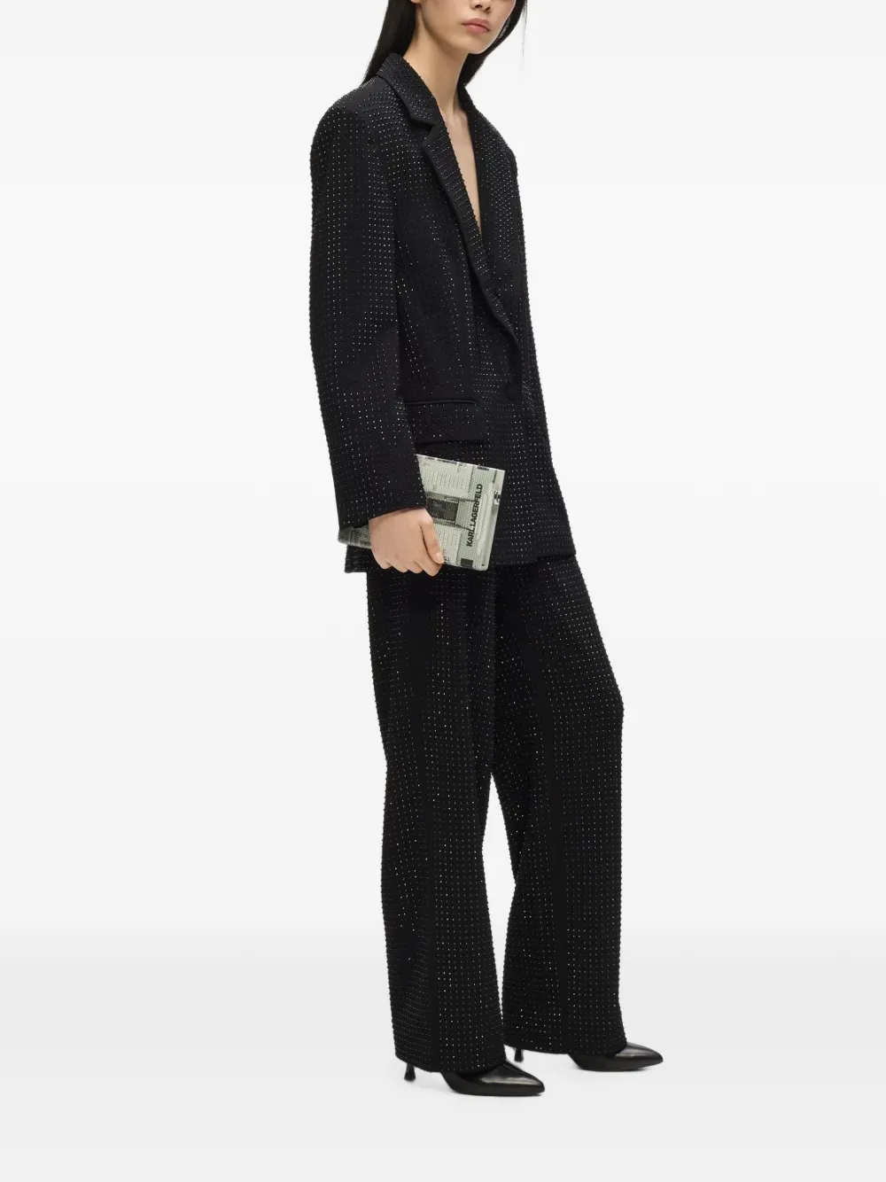 Karl Lagerfeld K Soiree Rue St-Guillaume clutch Grijs