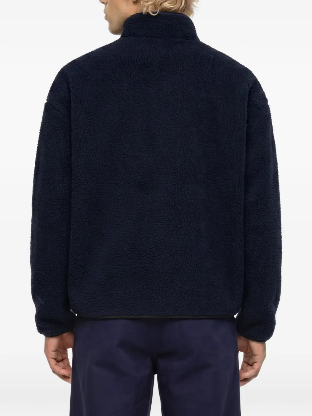Karl Lagerfeld Jeans Boxy trui met halve rits Blauw