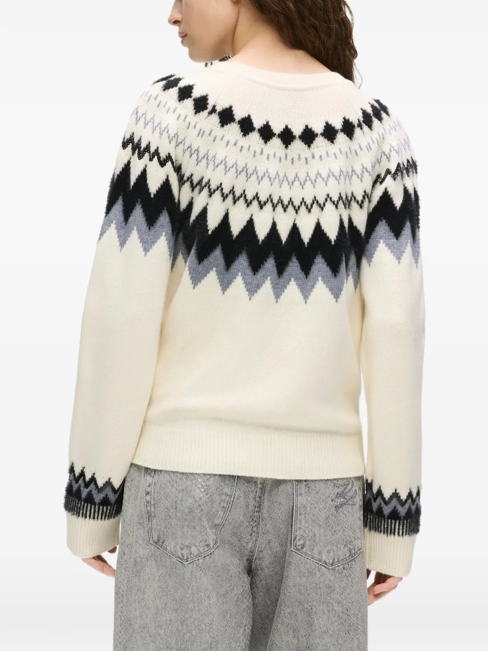 Karl Lagerfeld Alpine gebreide trui Beige
