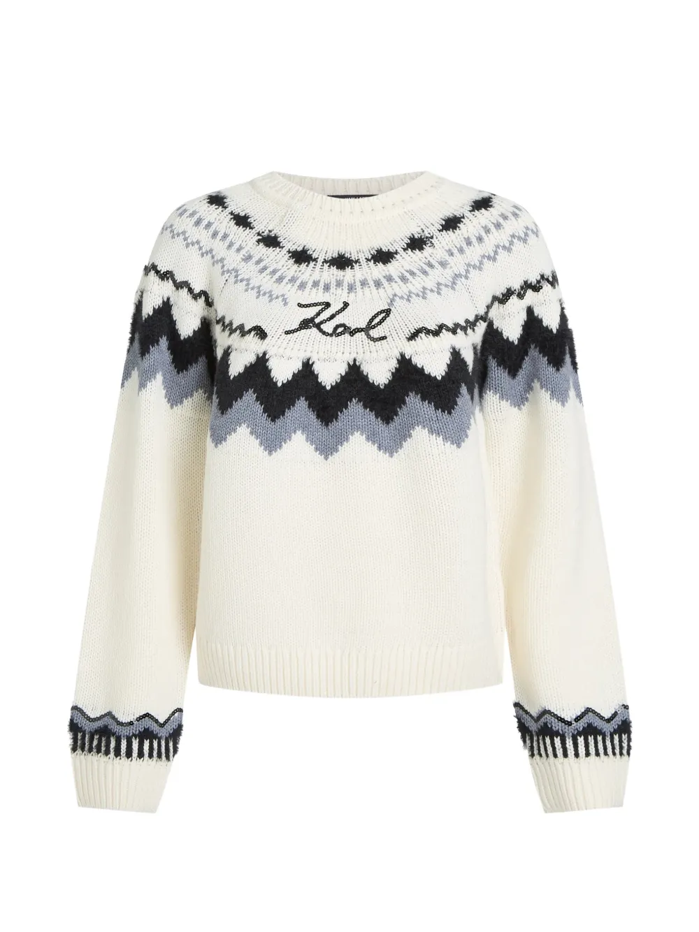 Karl Lagerfeld alpine knitted sweater - Toni neutri