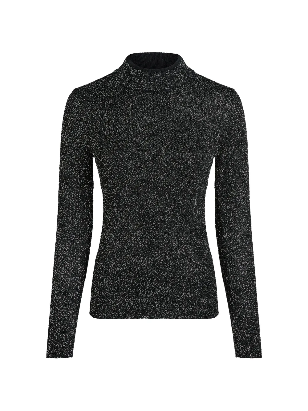 Karl Lagerfeld Top con paillettes - Grigio