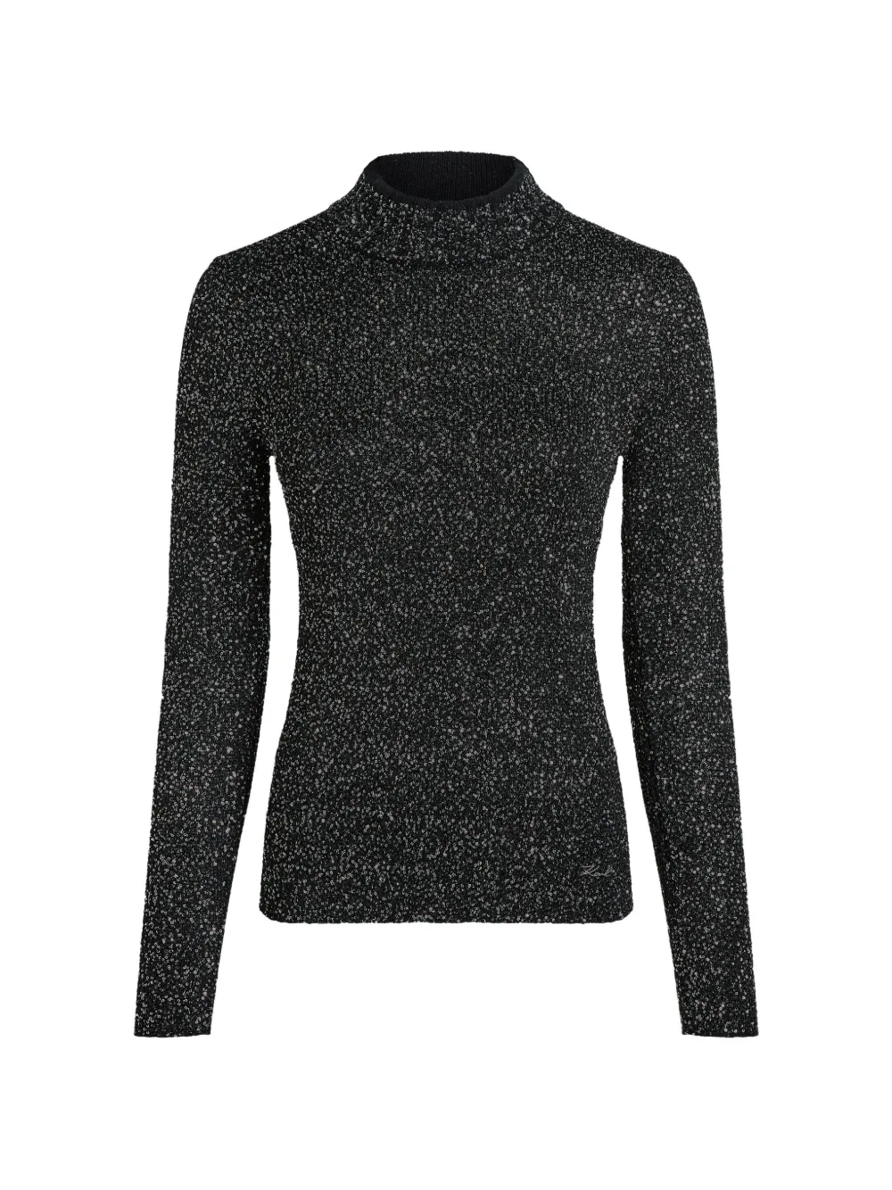 Karl Lagerfeld Top met pailletten Grijs