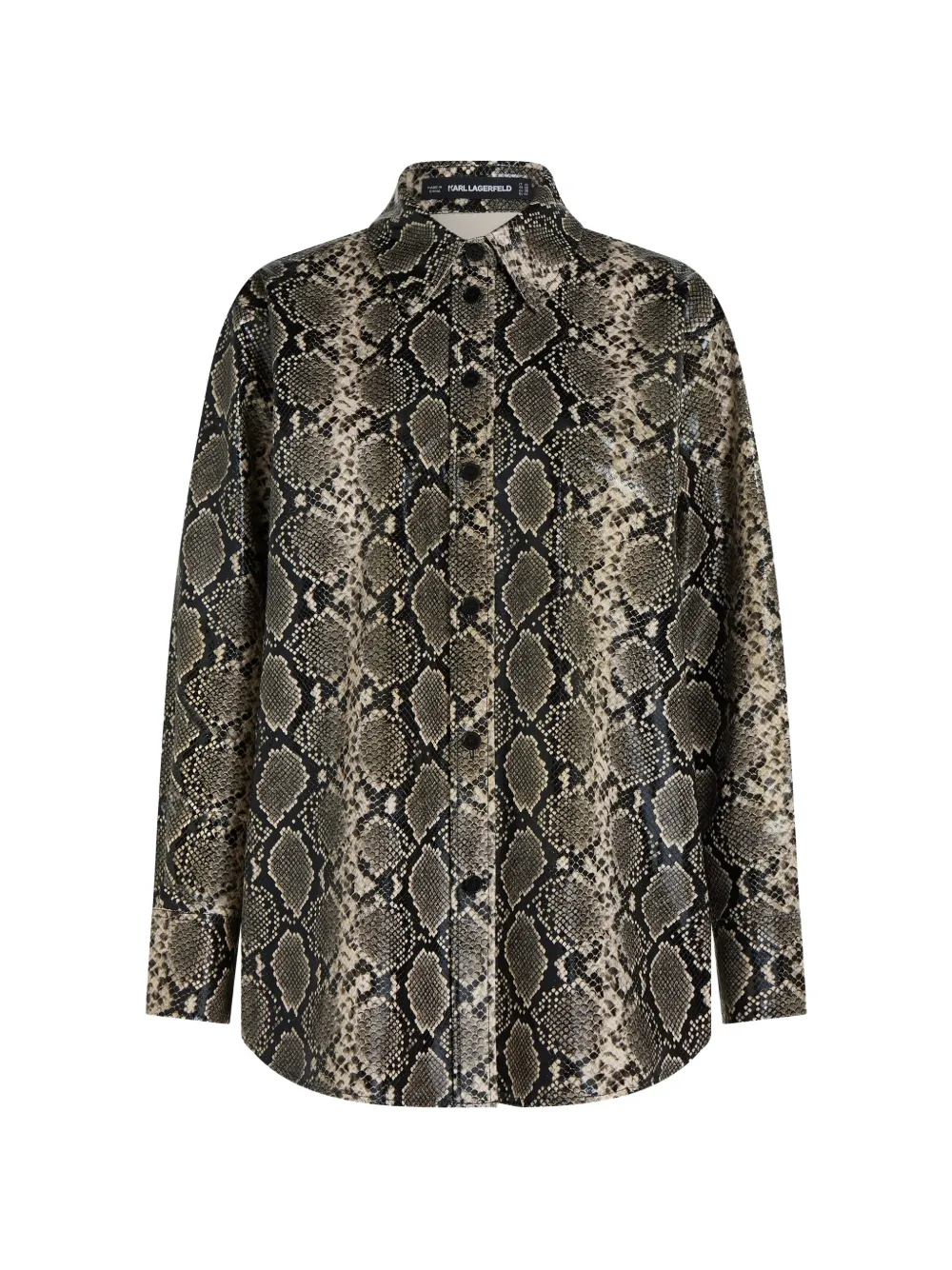 Karl Lagerfeld Giacca-camicia in pitone sintetico - Toni neutri