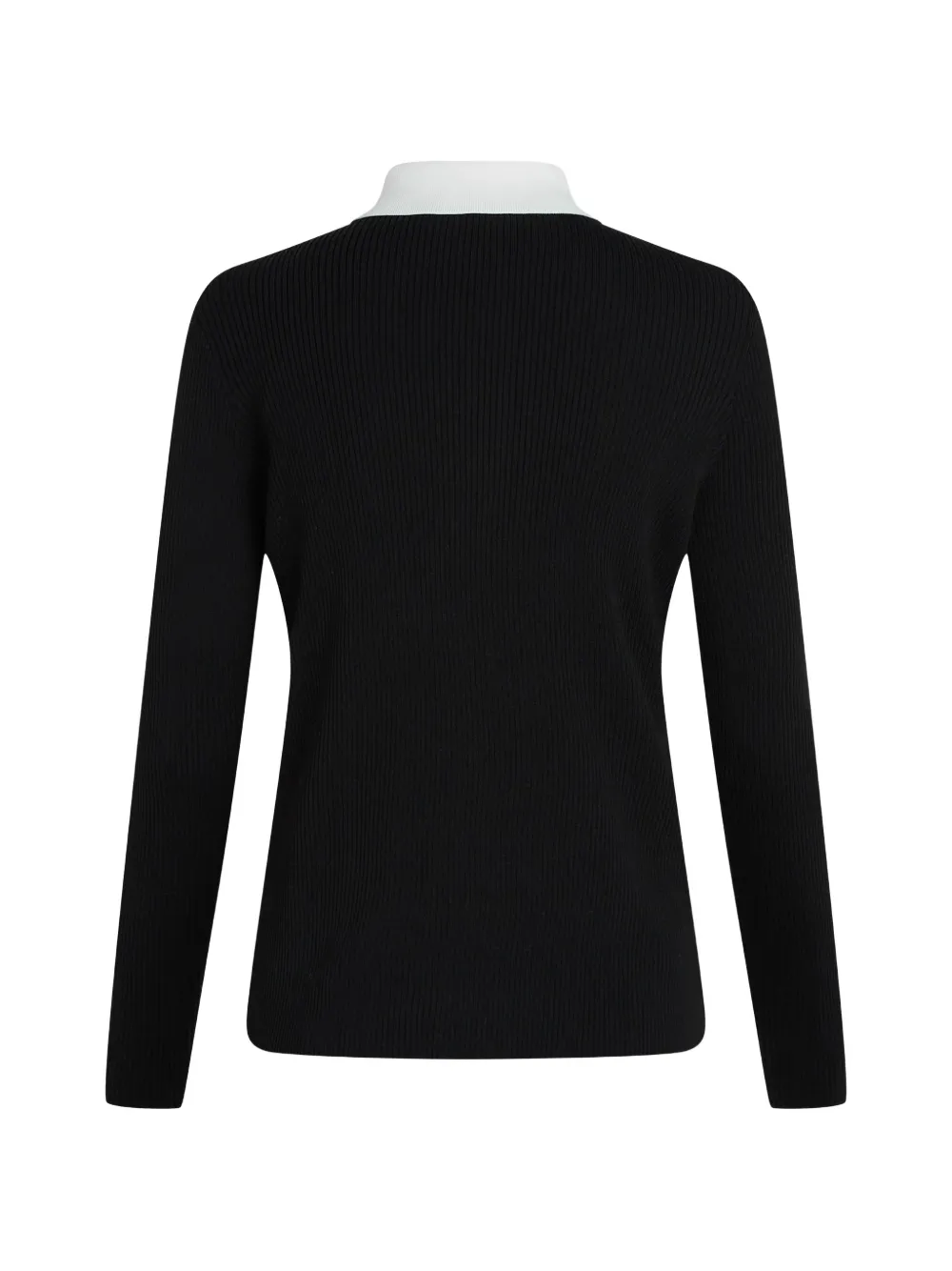 Karl Lagerfeld Trui met overhemdddetail Zwart