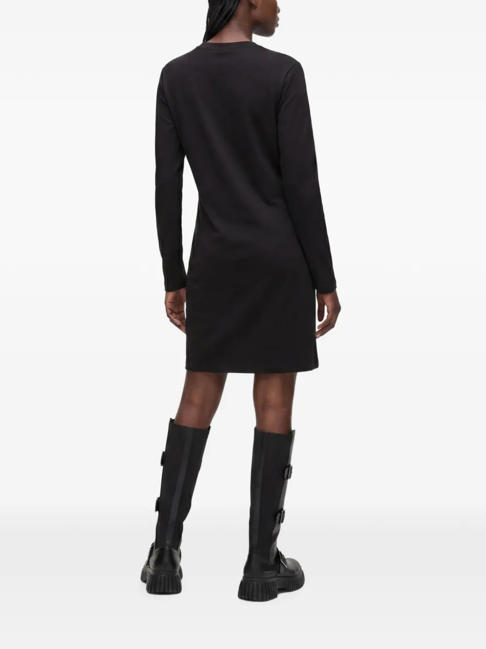 Karl Lagerfeld Jeans cut-out jersey dress Zwart